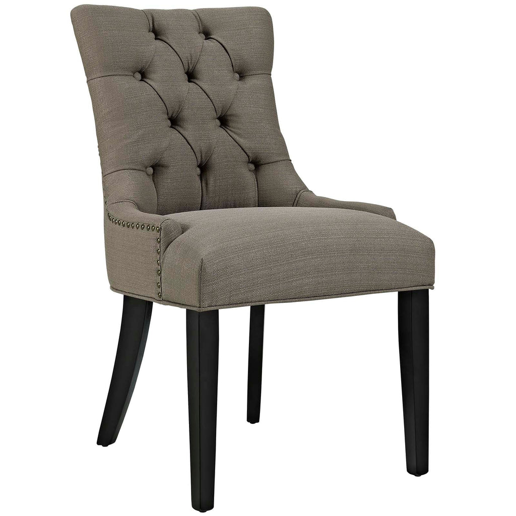 Regent Dining Side Chair Fabric Set of 2 in Granite