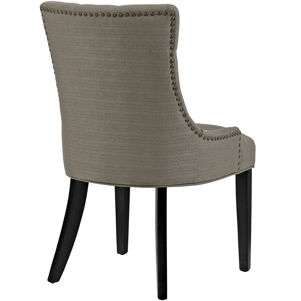 Regent Dining Side Chair Fabric Set of 2 in Granite