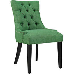 Regent Dining Side Chair Fabric Set of 2 in Green