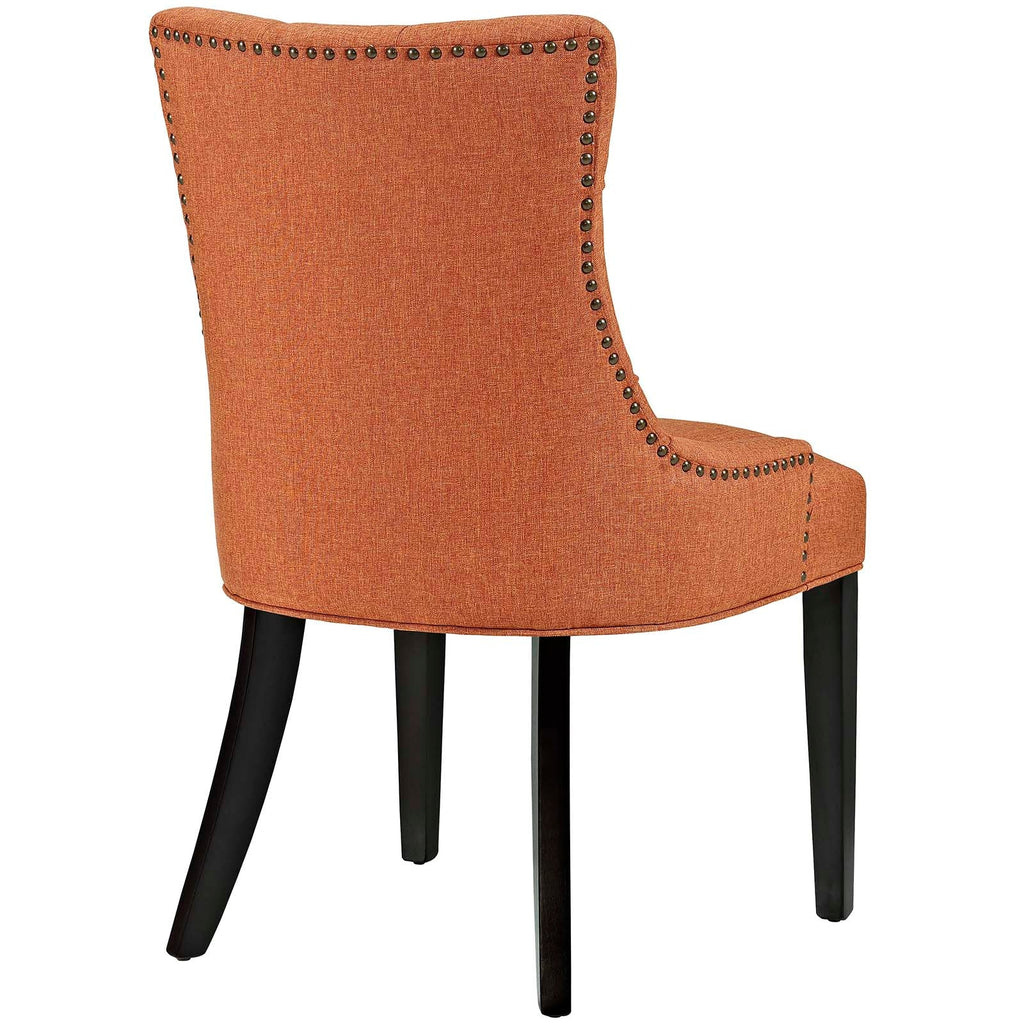 Regent Dining Side Chair Fabric Set of 2 in Orange