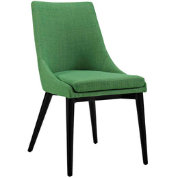 Viscount Dining Side Chair Fabric Set of 2 in Kelly Green