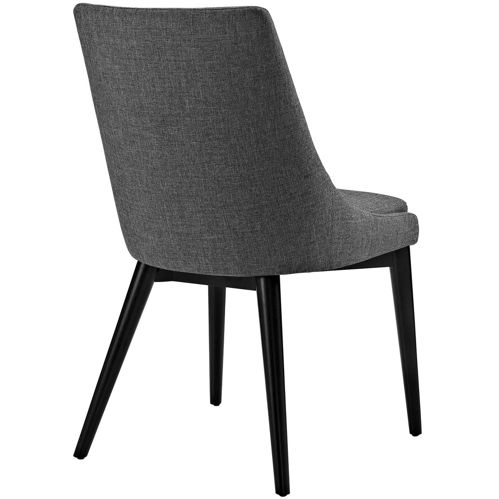 Viscount Dining Side Chair Fabric Set of 2 in Gray