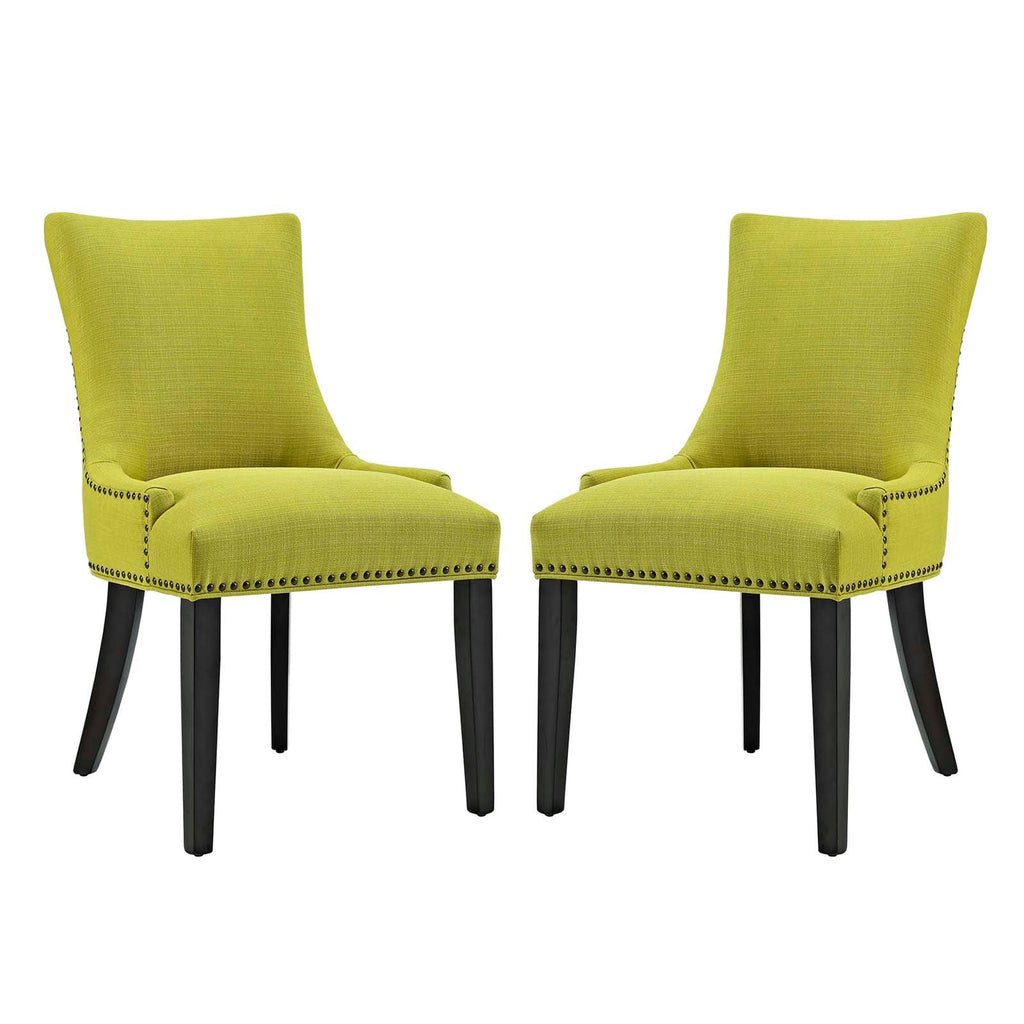 Marquis Dining Side Chair Fabric Set of 2 in Wheatgrass