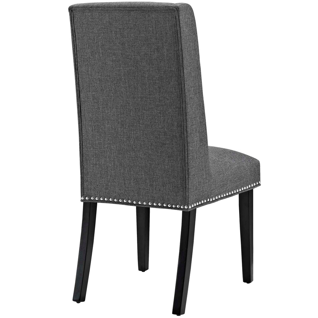 Baron Dining Chair Fabric Set of 2 in Gray