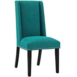 Baron Dining Chair Fabric Set of 2 in Teal