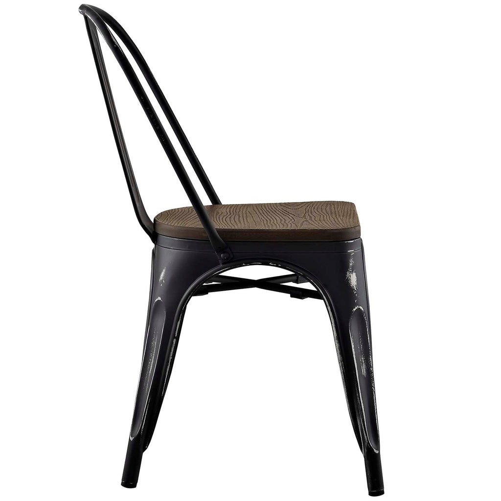 Promenade Dining Side Chair Set of 2 in Black