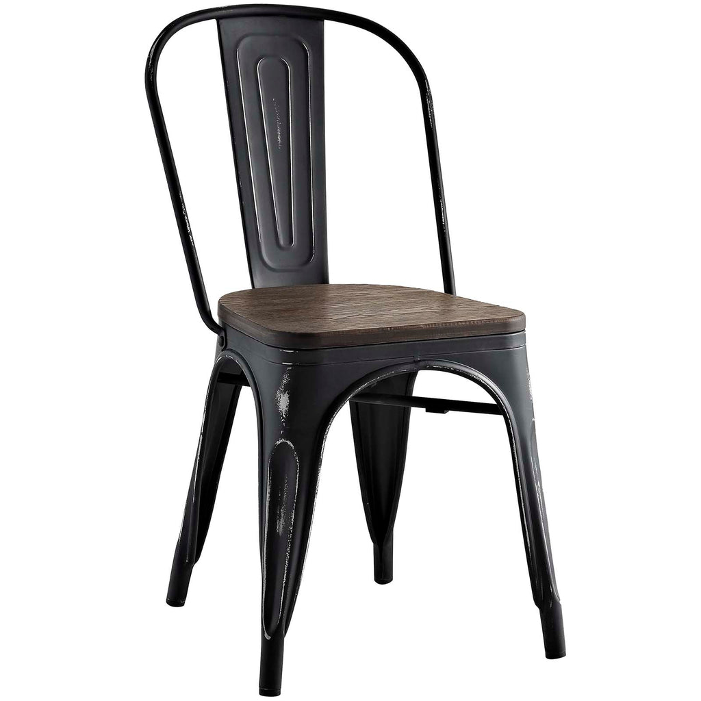 Promenade Dining Side Chair Set of 4 in Black