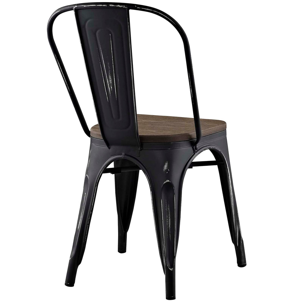 Promenade Dining Side Chair Set of 4 in Black