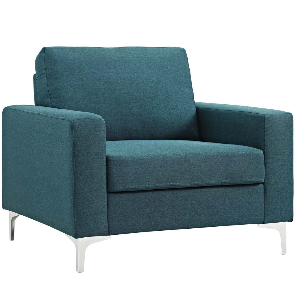 Allure Upholstered Armchair in Blue