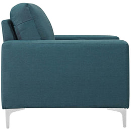 Allure Upholstered Armchair in Blue