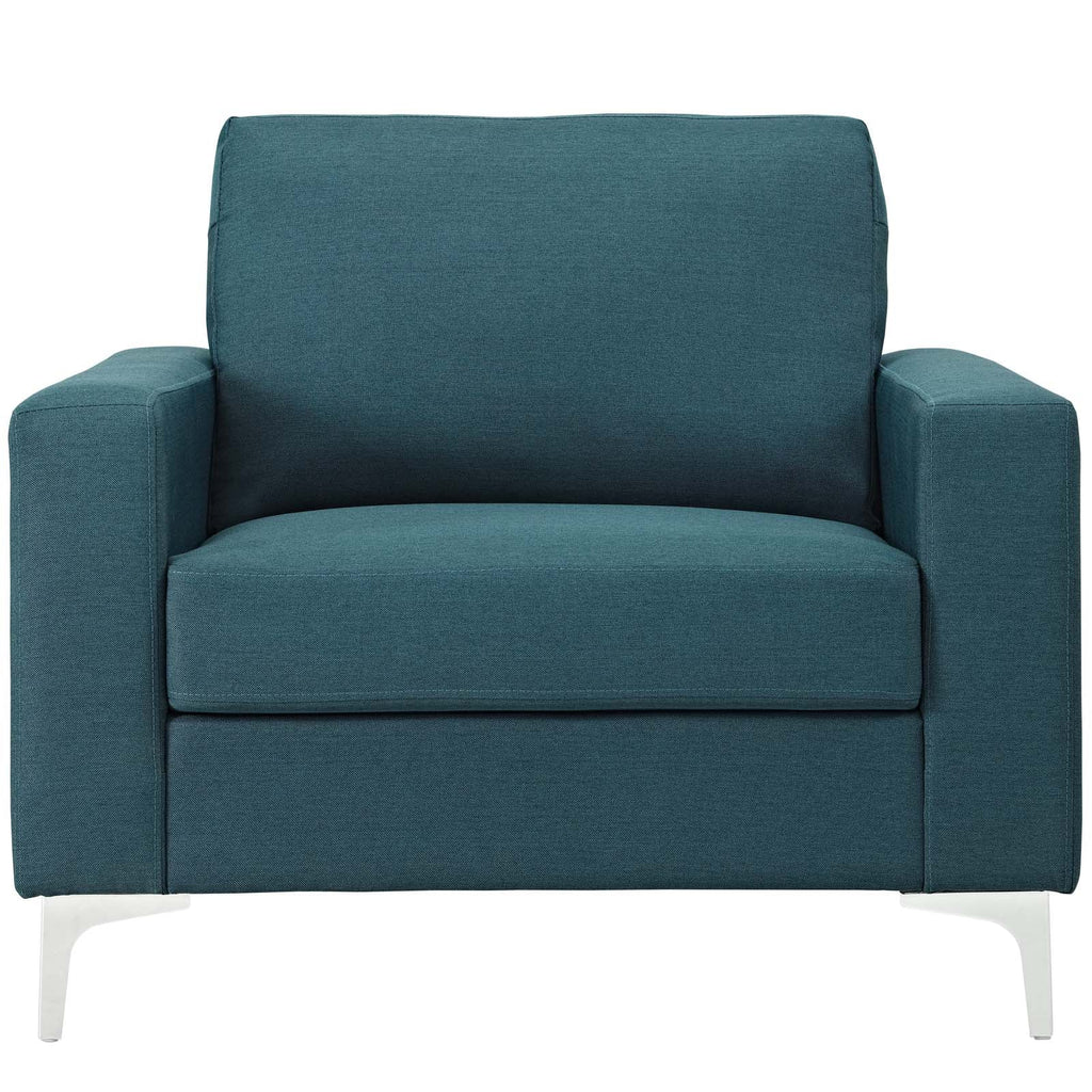 Allure Upholstered Armchair in Blue