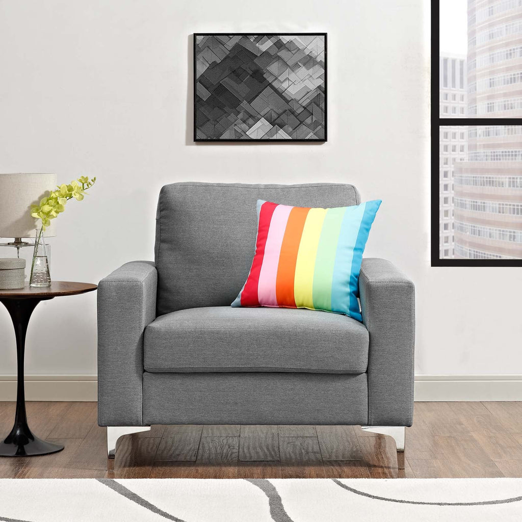 Allure Upholstered Armchair in Gray