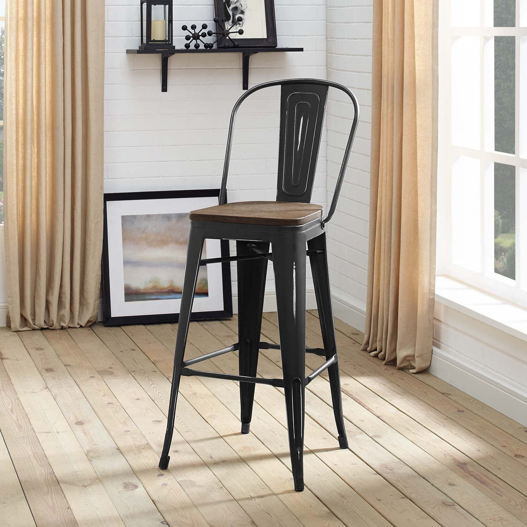 Promenade Bar Stool in Black-4