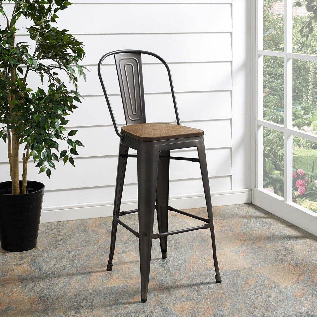 Promenade Bar Stool in Brown-3