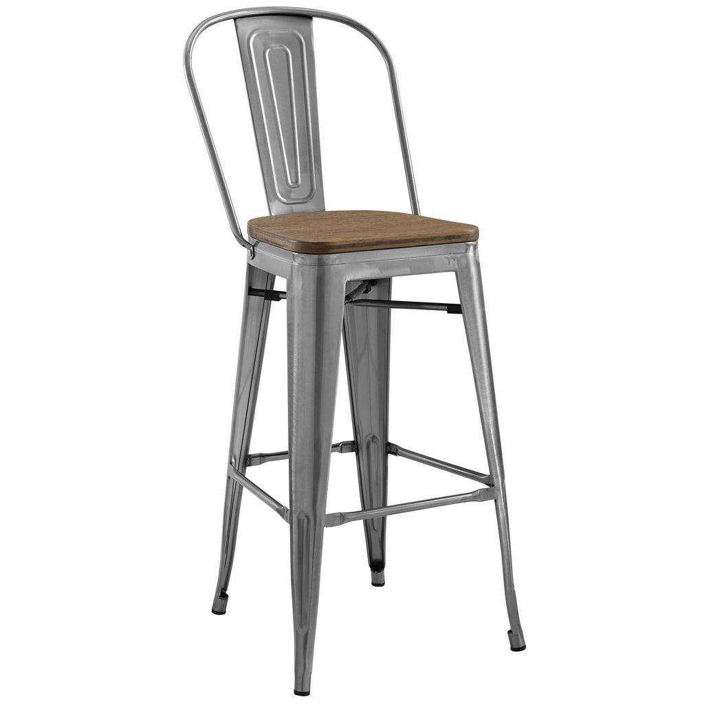 Promenade Bar Stool in Gunmetal-4