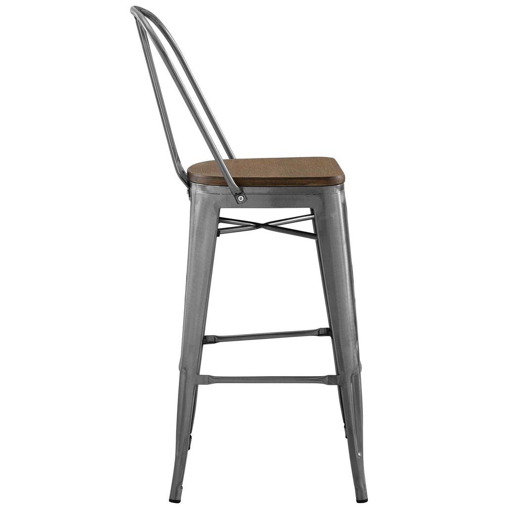 Promenade Bar Stool in Gunmetal-4