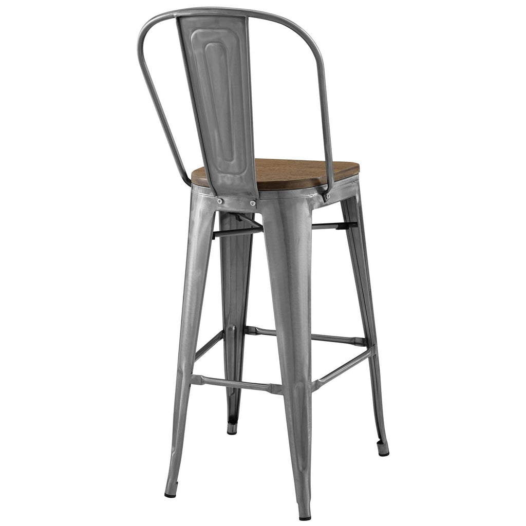 Promenade Bar Stool in Gunmetal-4