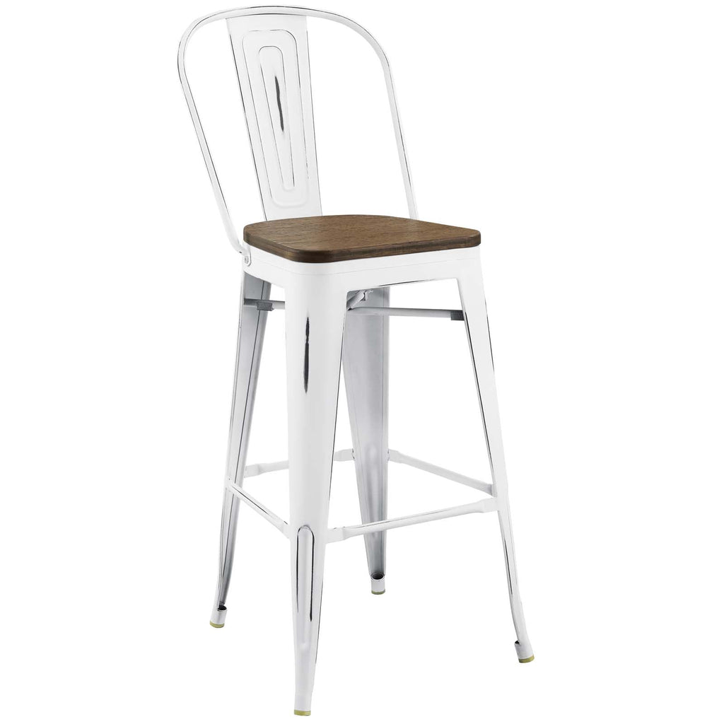 Promenade Bar Stool in White-3