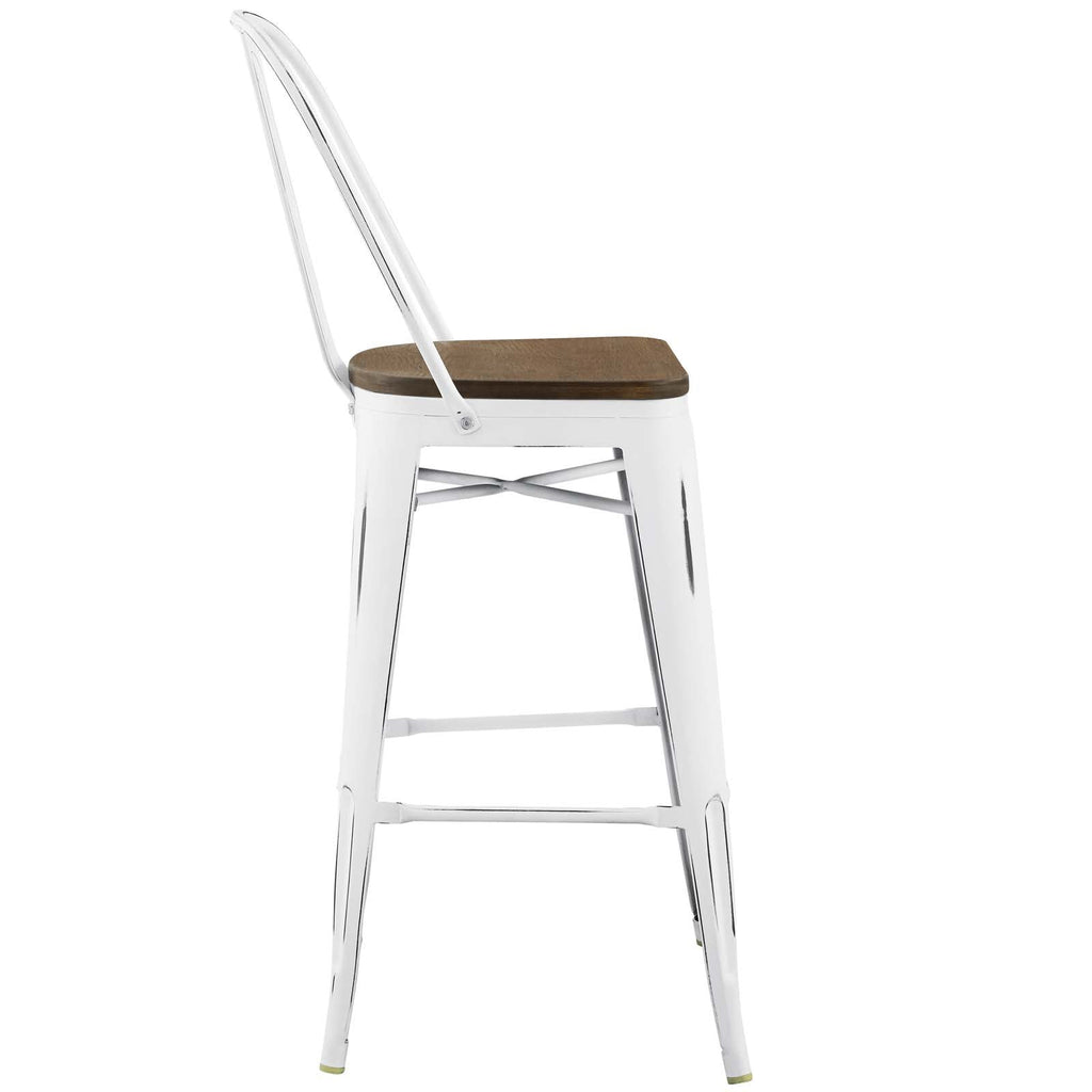 Promenade Bar Stool in White-3