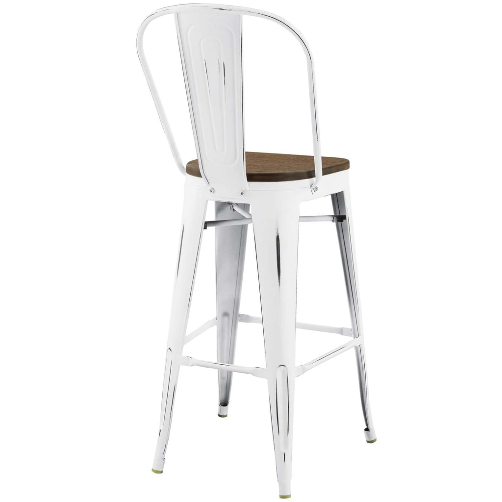 Promenade Bar Stool in White-3