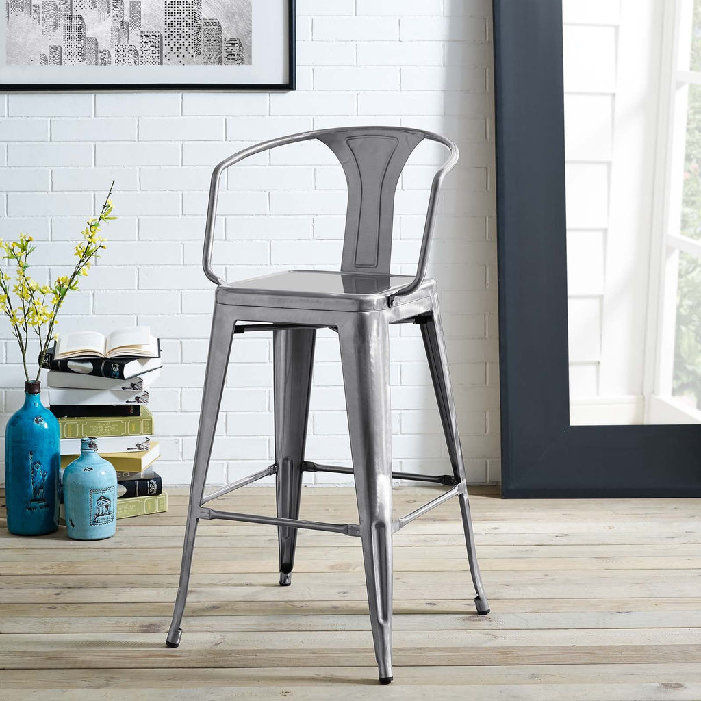 Promenade Bar Stool in Gunmetal-3