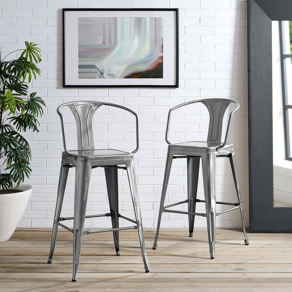 Promenade Bar Stool in Gunmetal-3