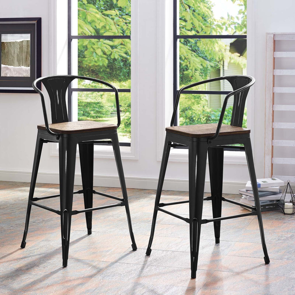 Promenade Bar Stool in Black-2