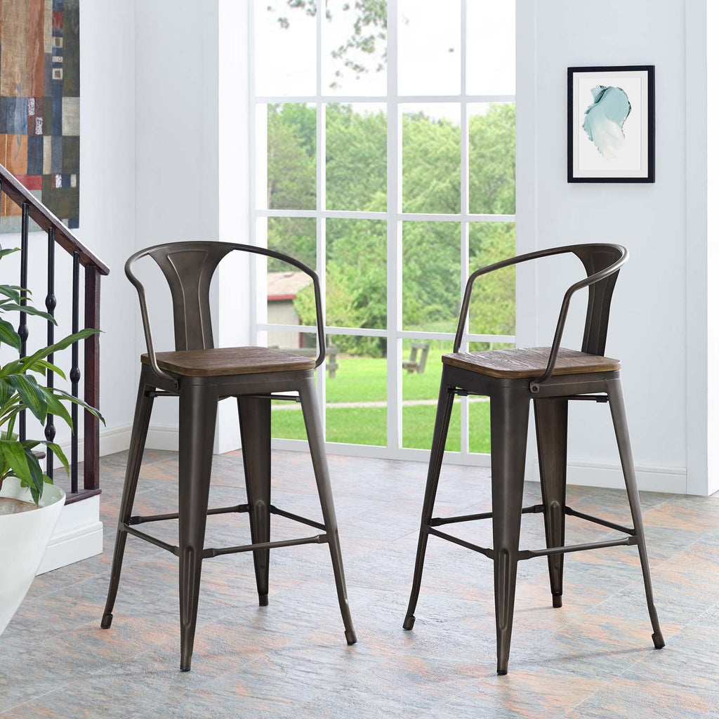 Promenade Bar Stool in Brown-2