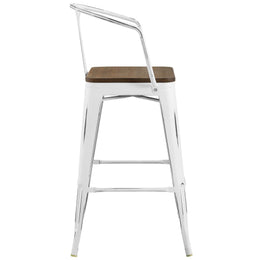 Promenade Bar Stool in White-2