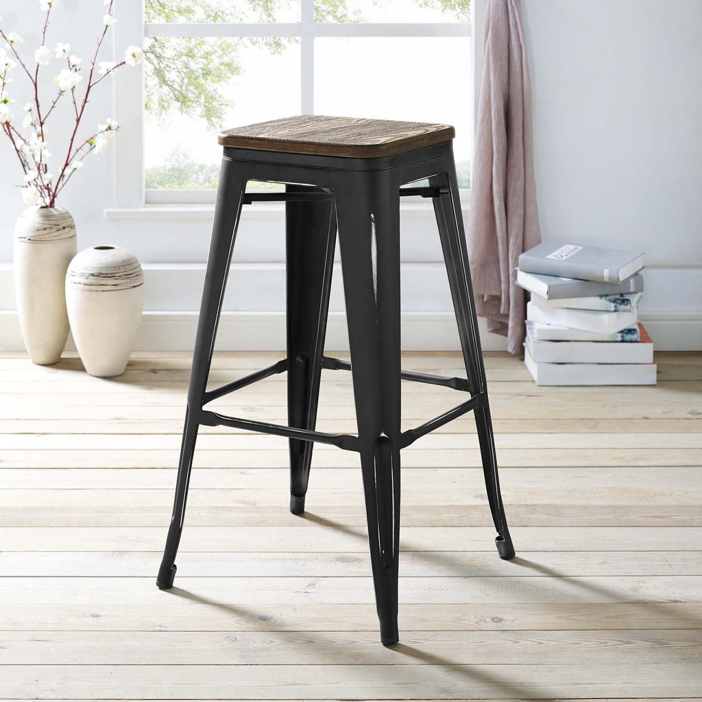 Promenade Bar Stool in Black-1