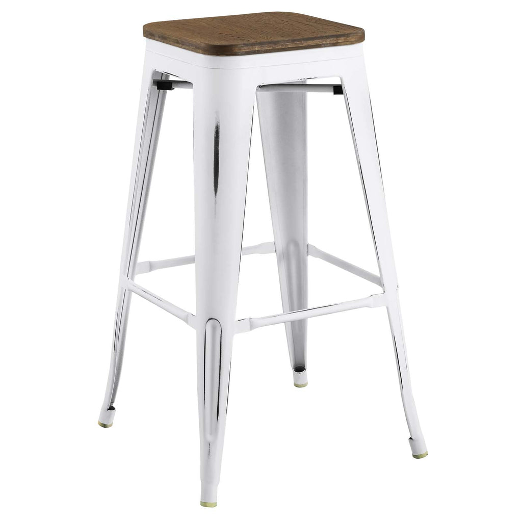 Promenade Bar Stool in White-1