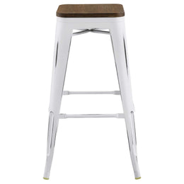 Promenade Bar Stool in White-1