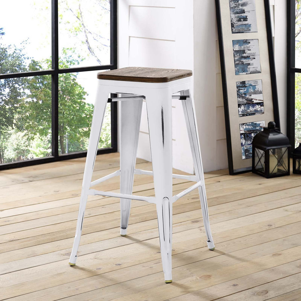 Promenade Bar Stool in White-1