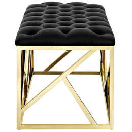 Intersperse Bench in Gold Black