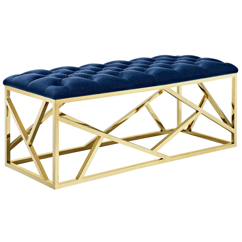 Intersperse Bench in Gold Navy