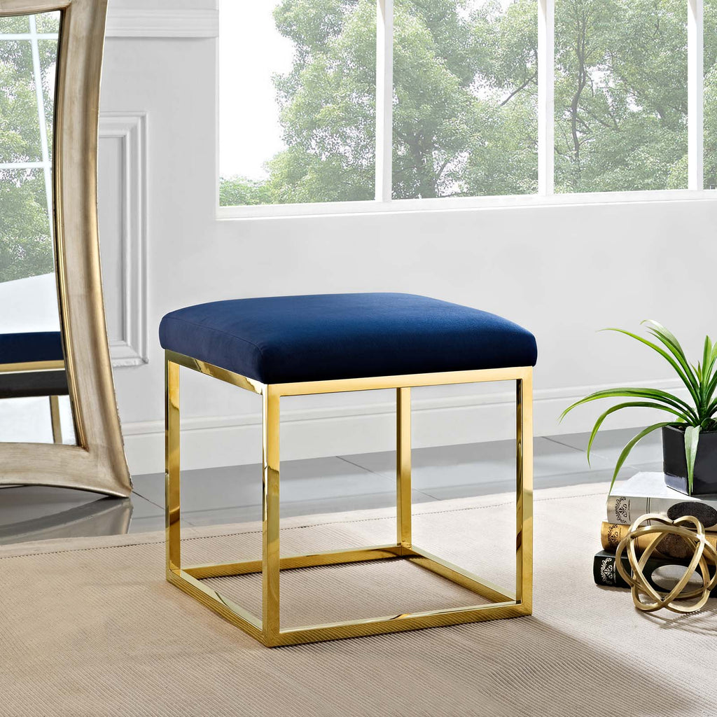 Anticipate Ottoman in Gold Navy