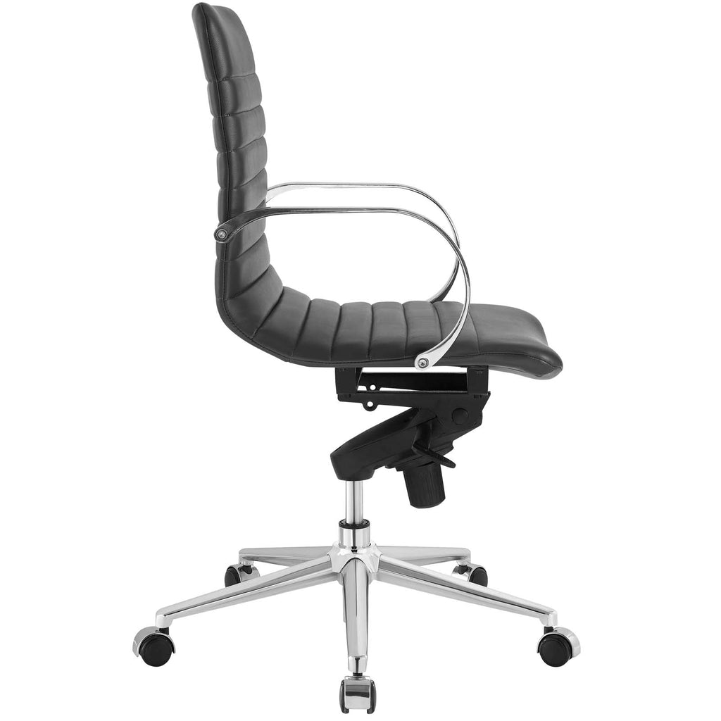 Groove Ribbed Back Office Chair in Gray