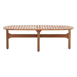 Saratoga Outdoor Patio Premium Grade A Teak Wood Oval Coffee Table