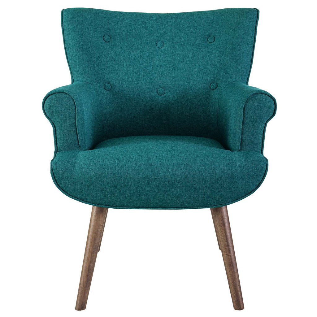 Cloud Upholstered Armchair in Teal