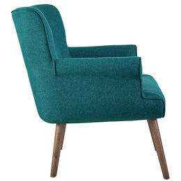 Cloud Upholstered Armchair in Teal