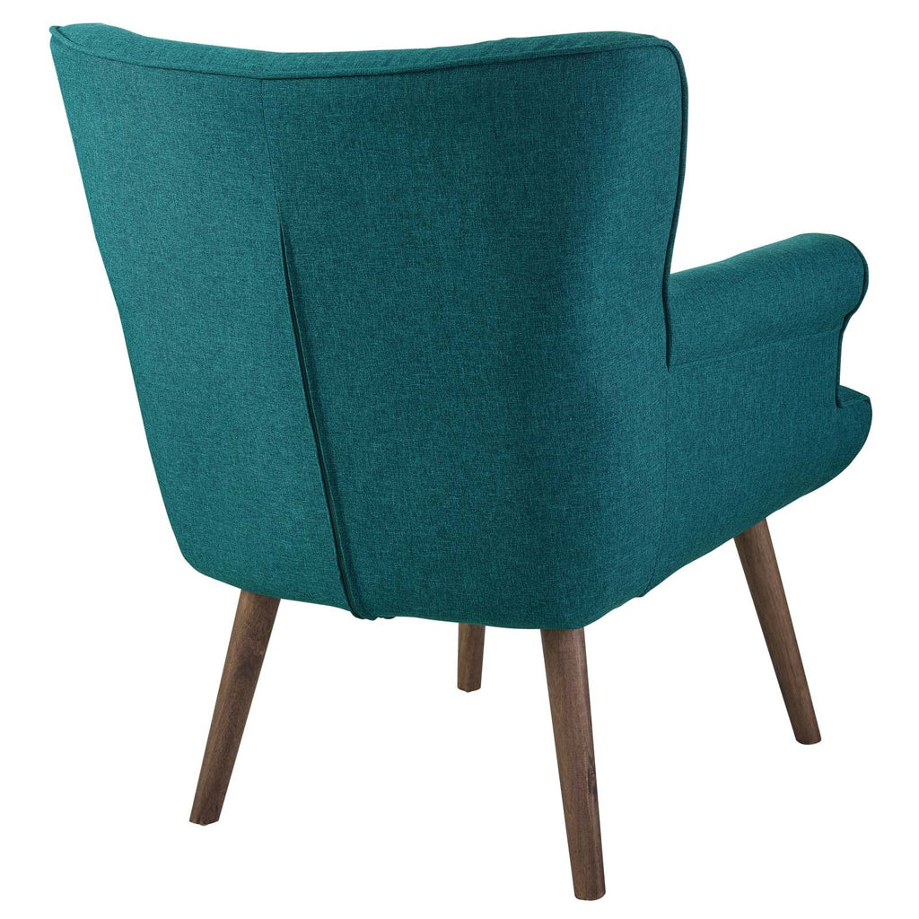 Cloud Upholstered Armchair in Teal