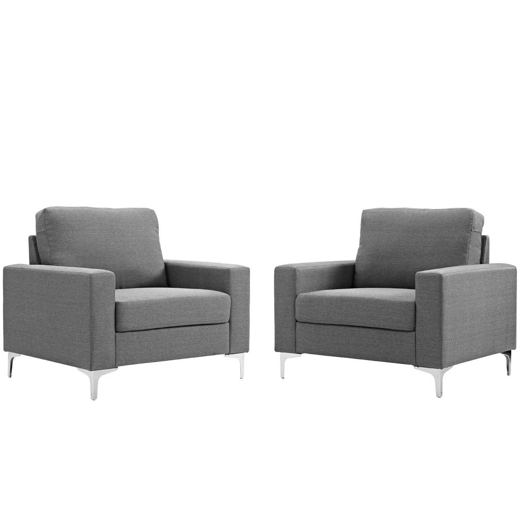 Allure 2 Piece Armchair Set in Gray