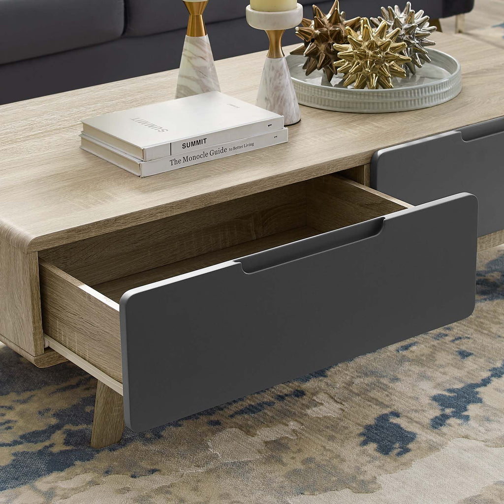 Origin 47" Coffee Table in Natural Gray