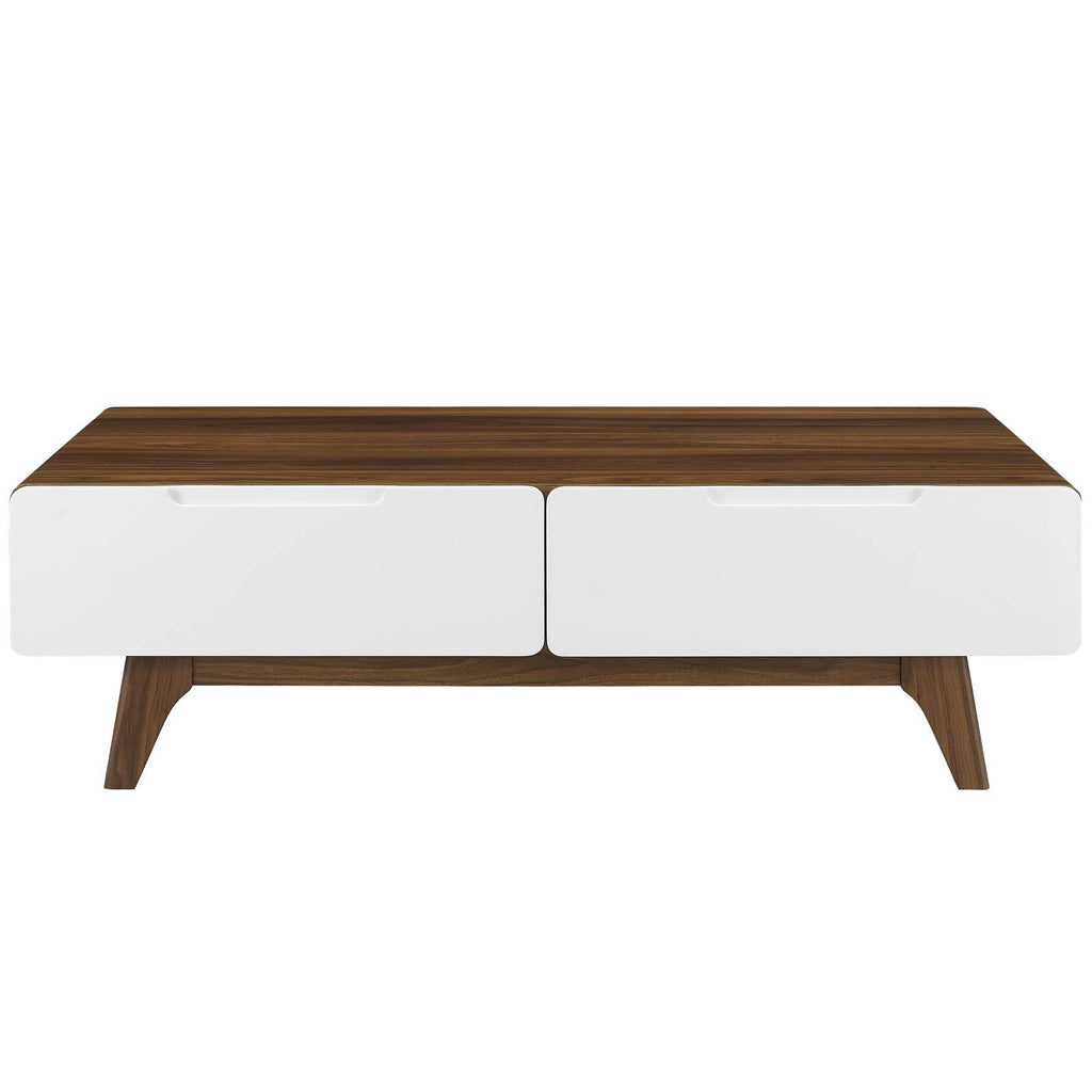 Origin 47" Coffee Table in Walnut White