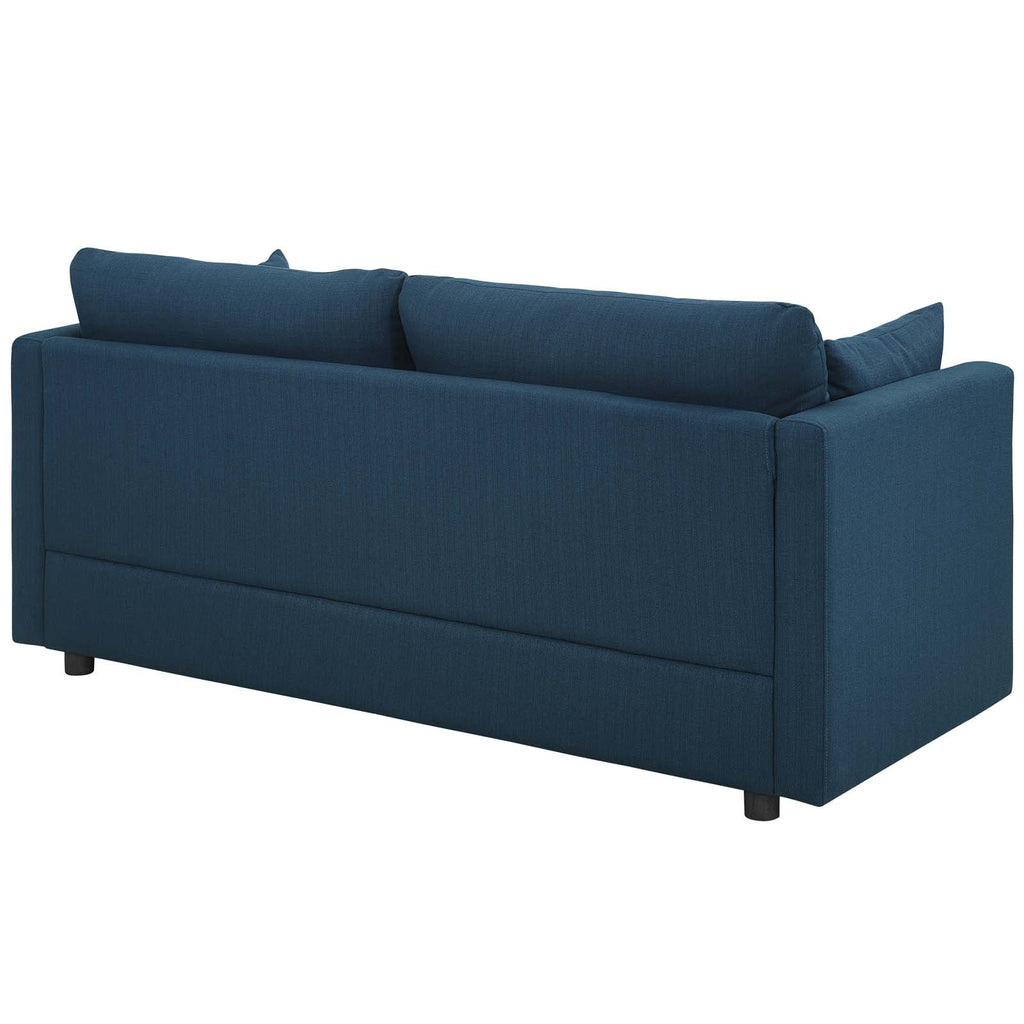 Activate Upholstered Fabric Sofa in Azure