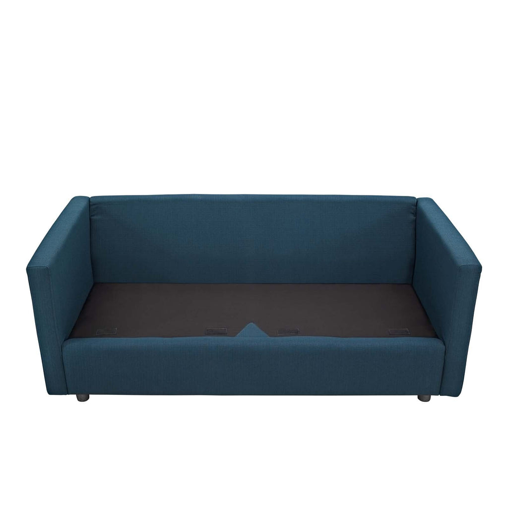 Activate Upholstered Fabric Sofa in Azure