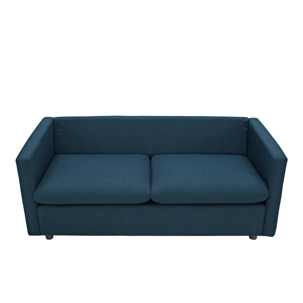 Activate Upholstered Fabric Sofa in Azure