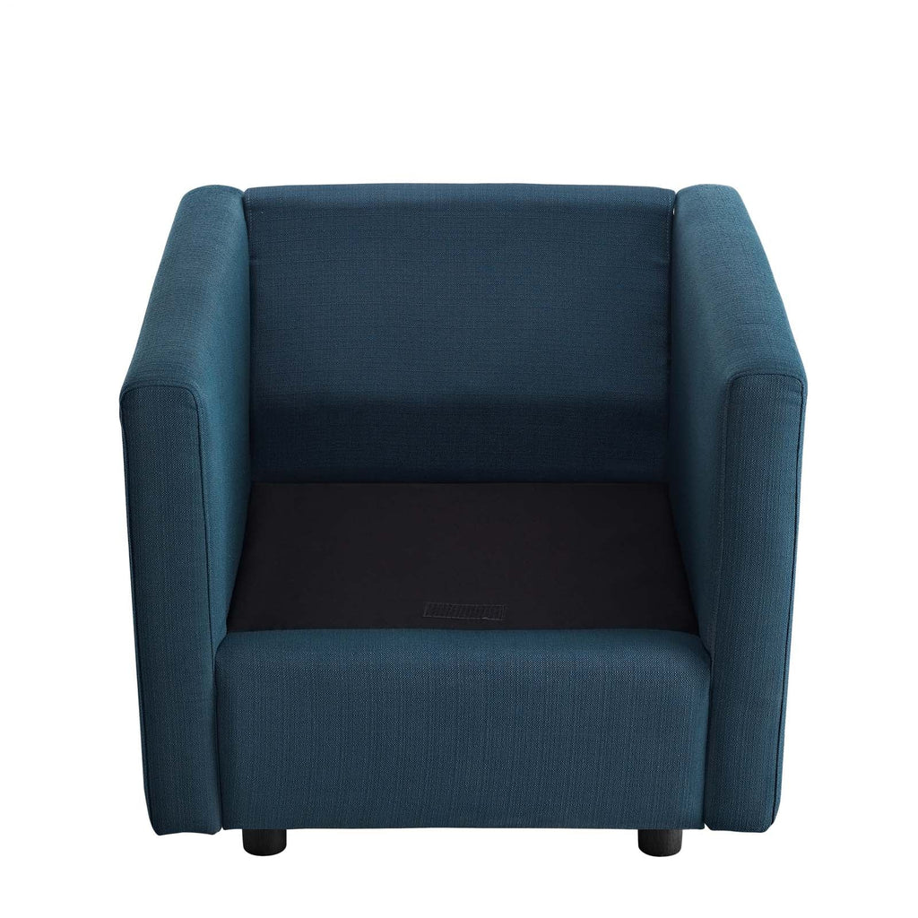 Activate Upholstered Fabric Armchair in Azure