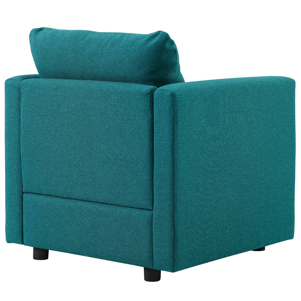 Activate Upholstered Fabric Armchair in Teal