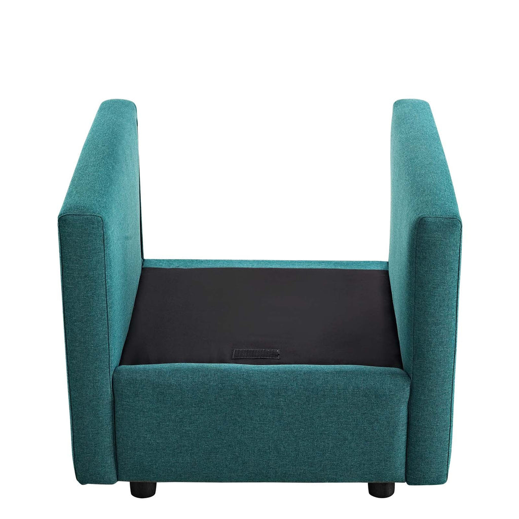 Activate Upholstered Fabric Armchair in Teal